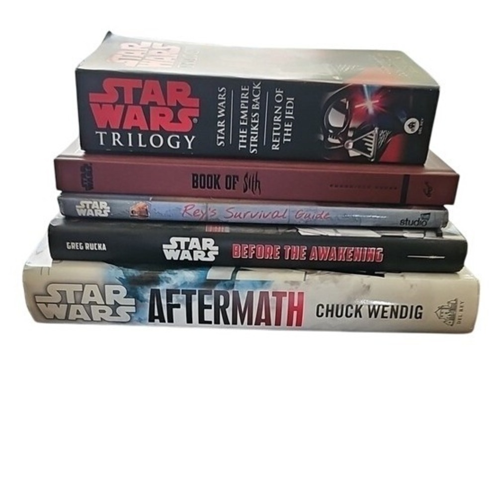 Star Wars Book Lot 5 Trilogy Book of Sith Aftermath Before Awakening Reys Guide